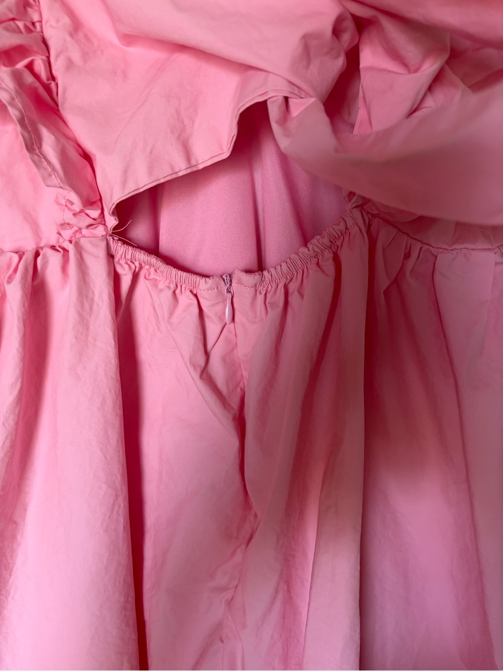 Pink Flutter-Sleeve Babydoll Dress - Picture 5 of 7